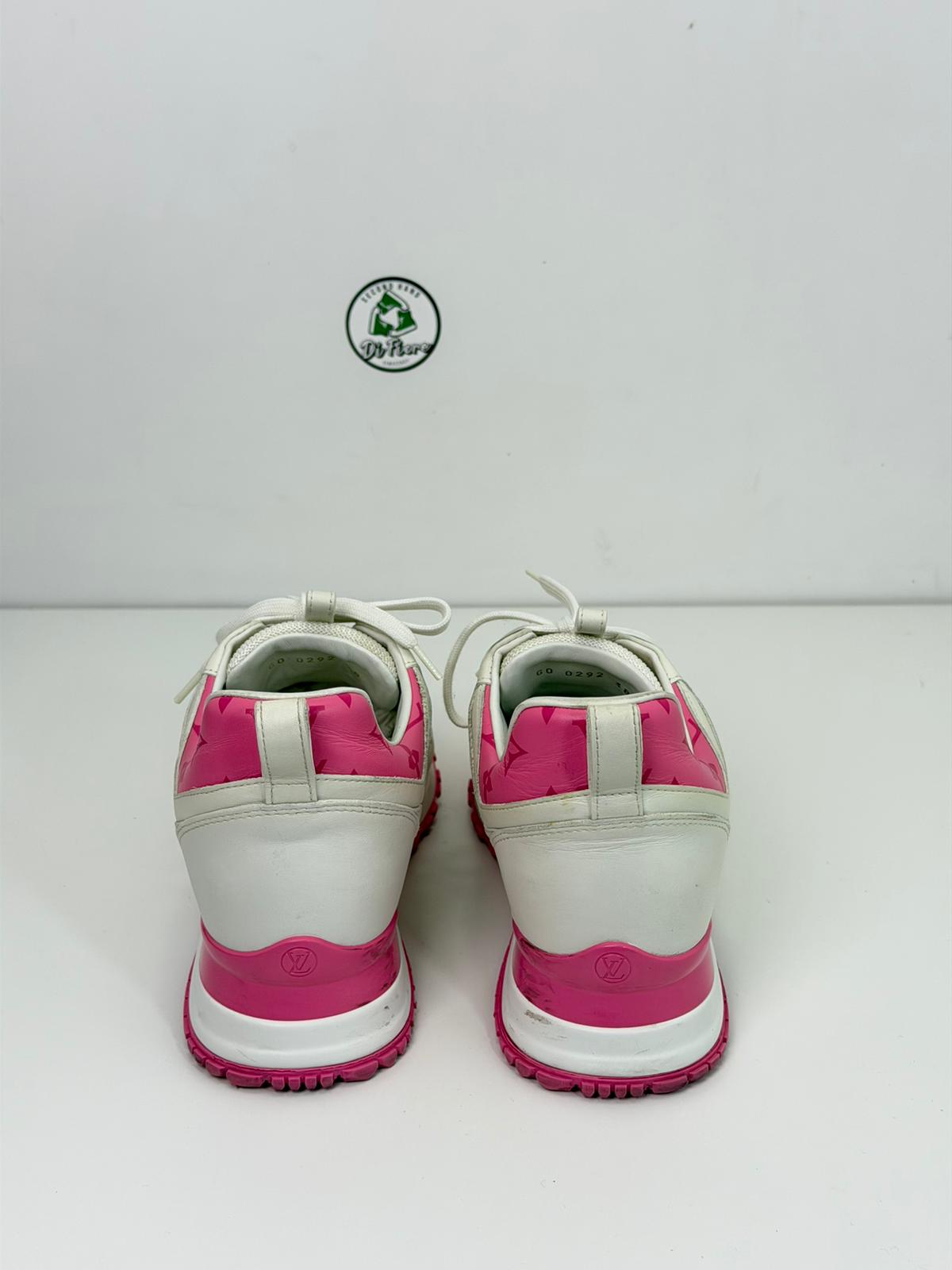 Louis Vuitton trainer 38 bianche e rosa