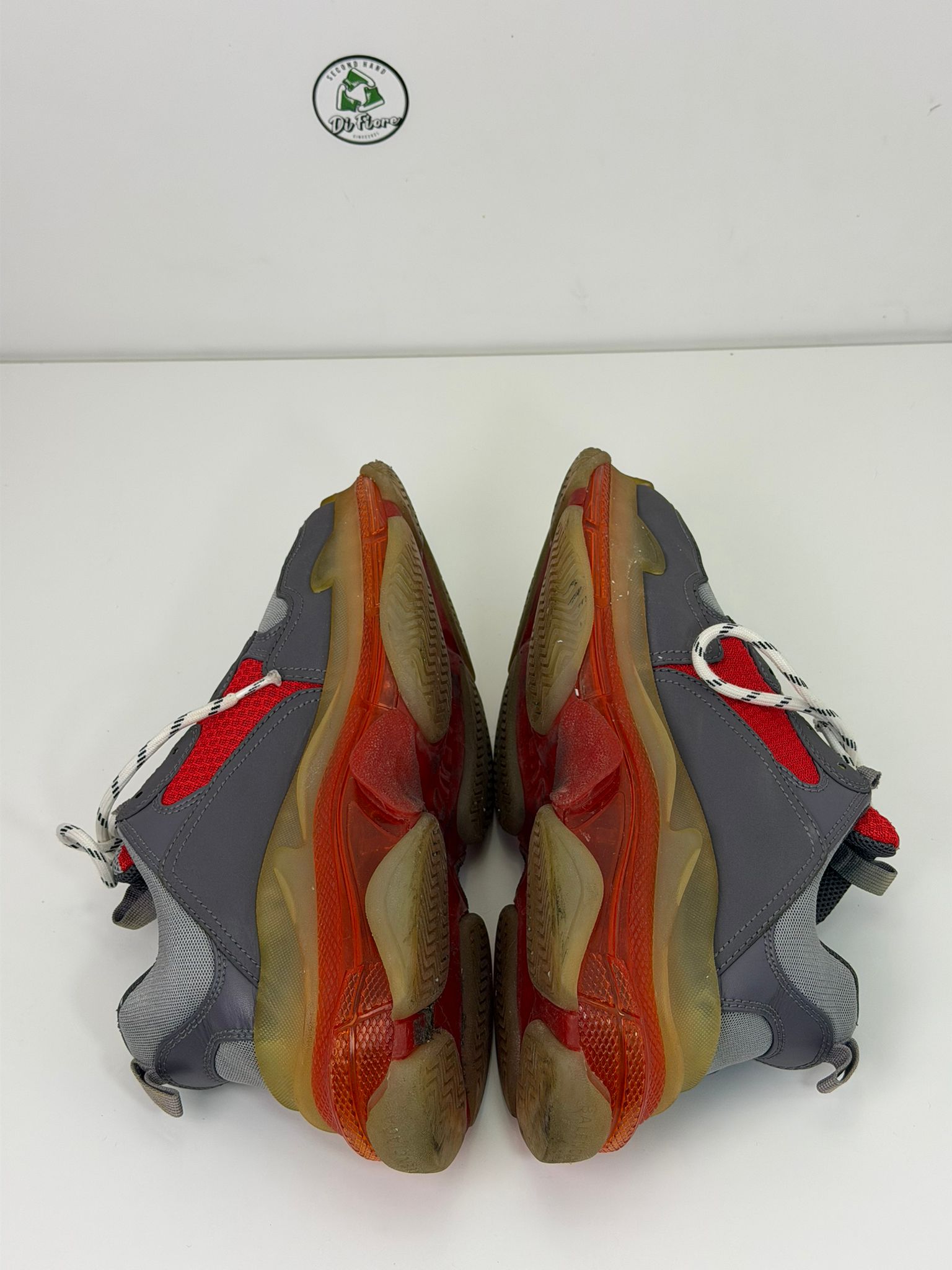 Balenciaga Triple S Size 42 grigia e rossa