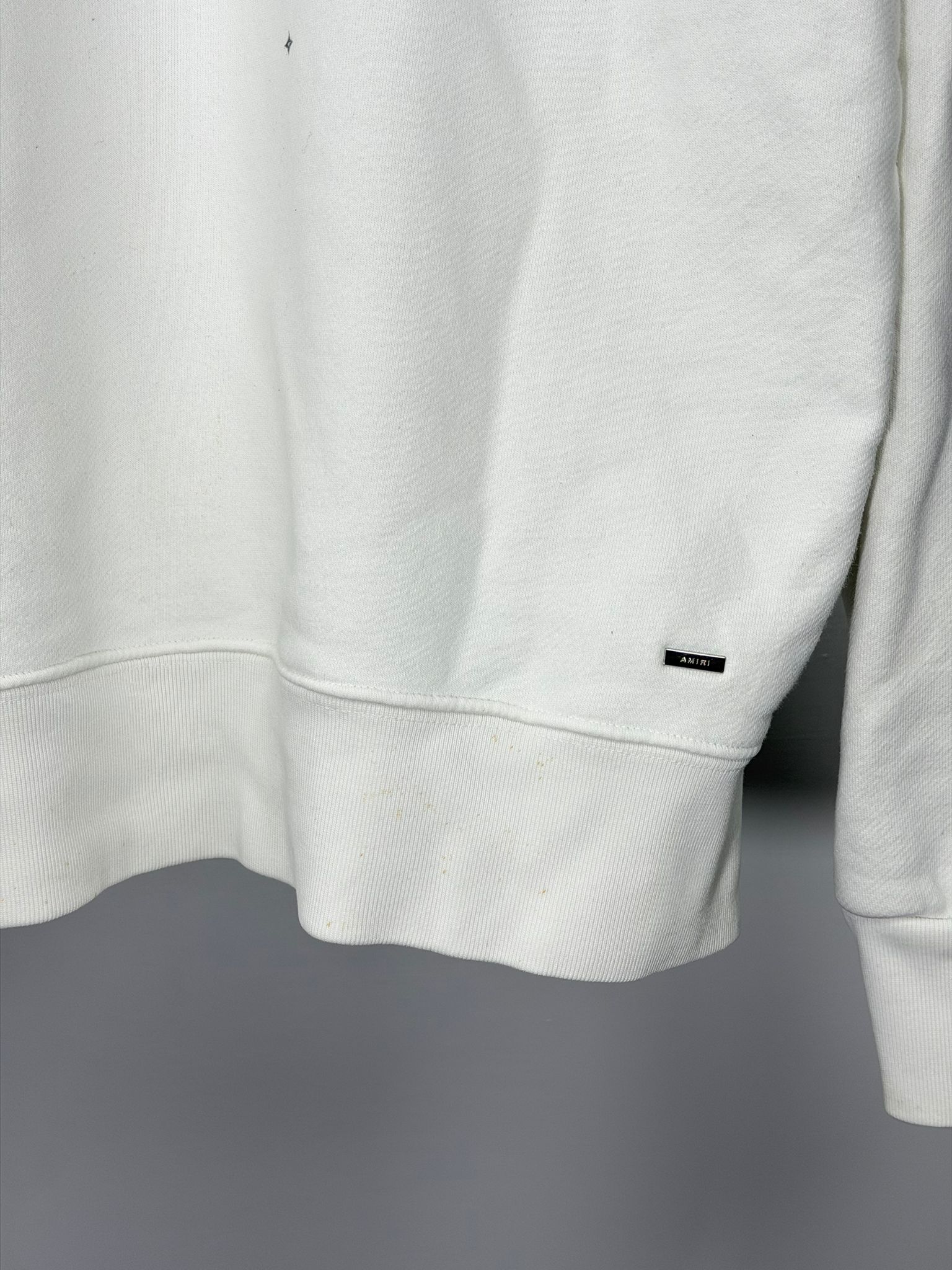 felpa Amiri Size 50=L bianca e rossa