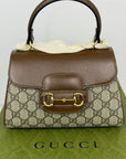 Borsa Gucci beige e marrone