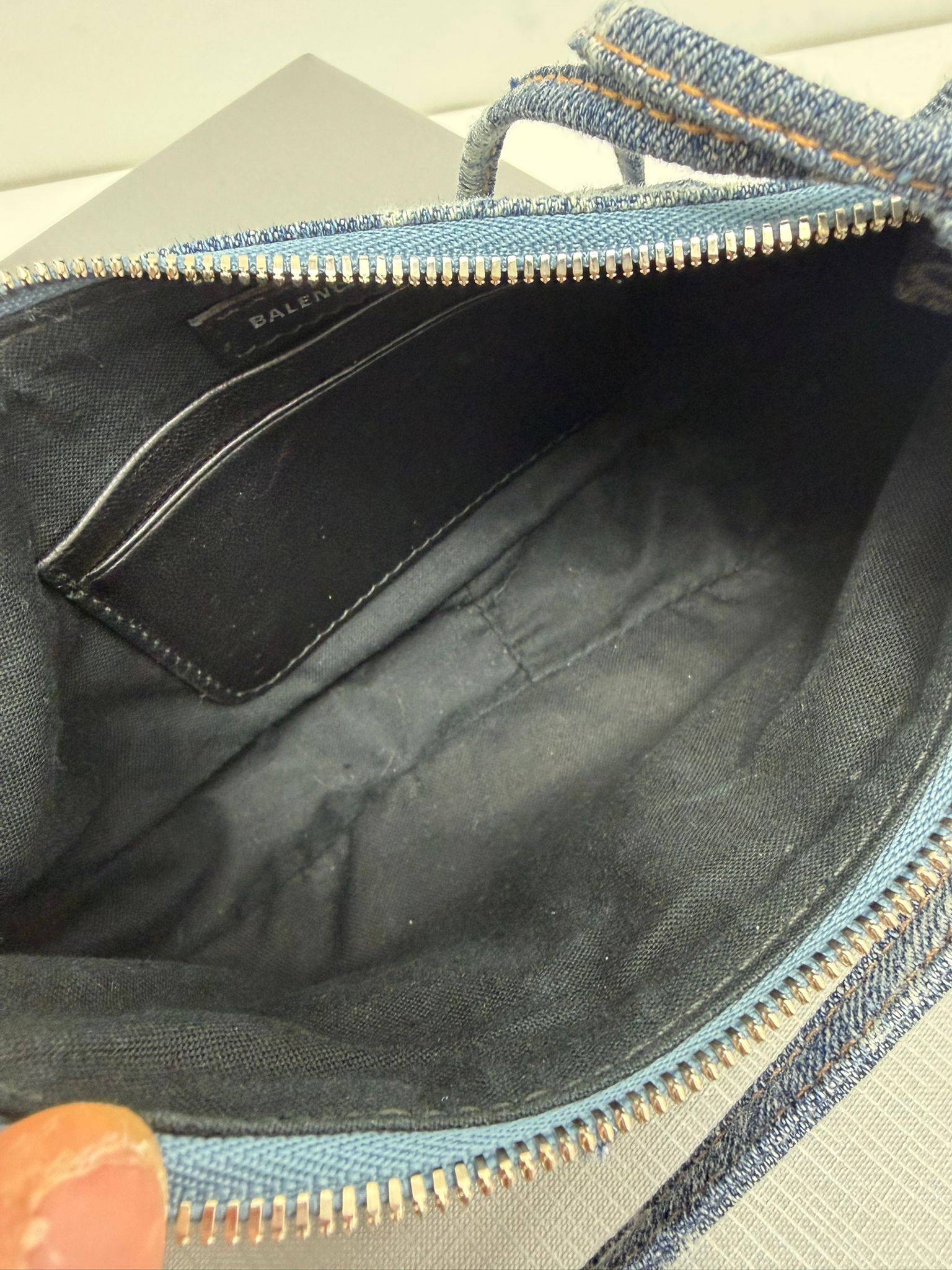 balenciaga le cagole mini BB denim blu