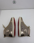Christian Louboutin 40.5 oro e argento alta
