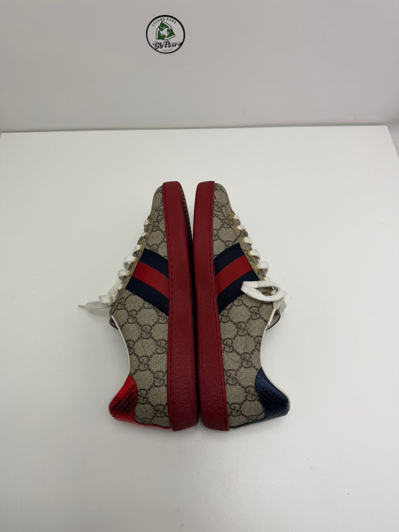 Gucci Size 7.5=41.5 marroni blu e rosse