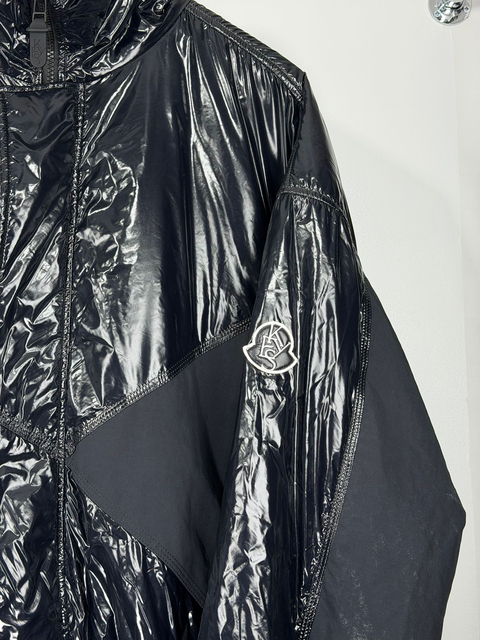 Giubbotto leggero Moncler  Size 3=L nero lucido