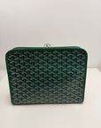 pochette Goyard misura GM verde