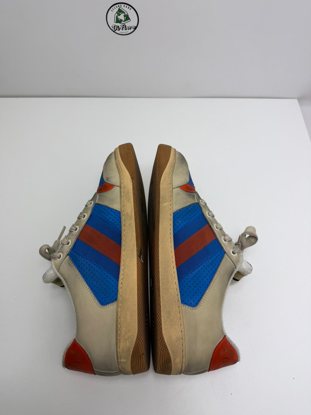 Gucci Size 40 blu beige e arancione