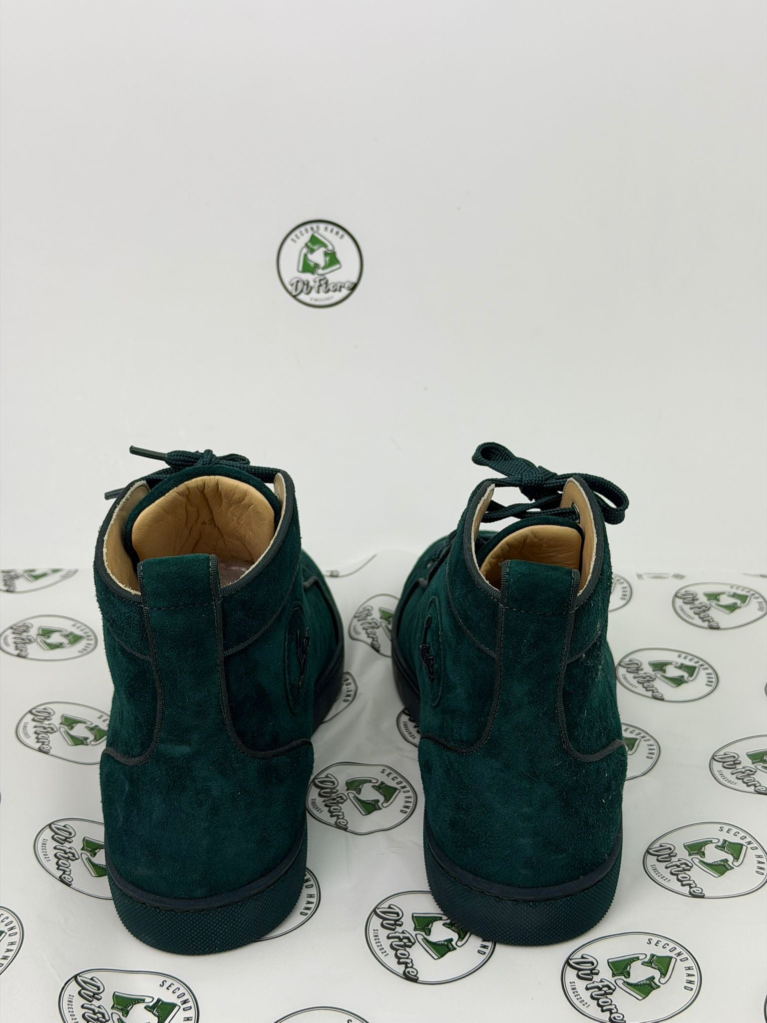 Christian Louboutin 42 verde smeraldo alte