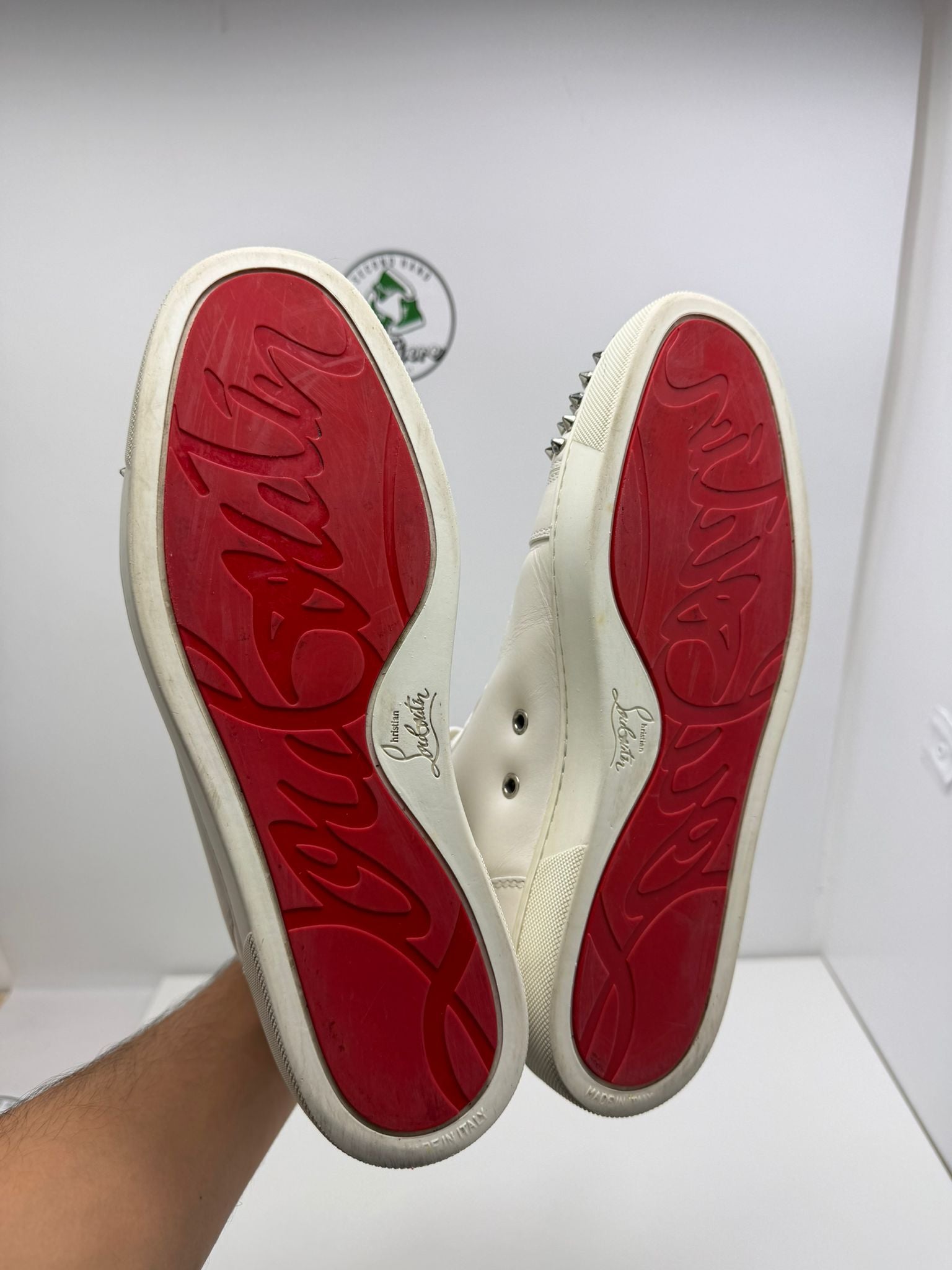 Christian Louboutin 43 bianco alta