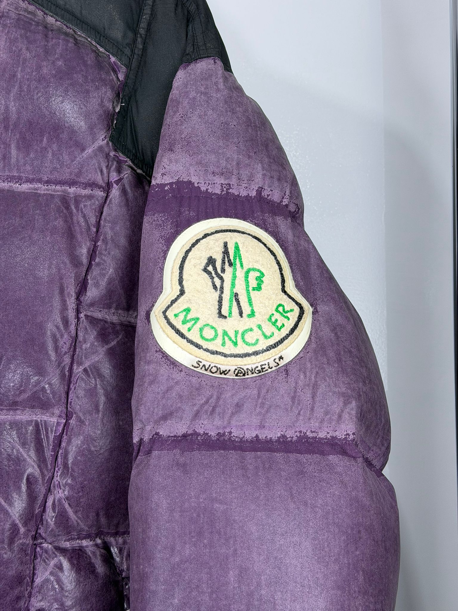 Moncler Size 4=L Viola e nero