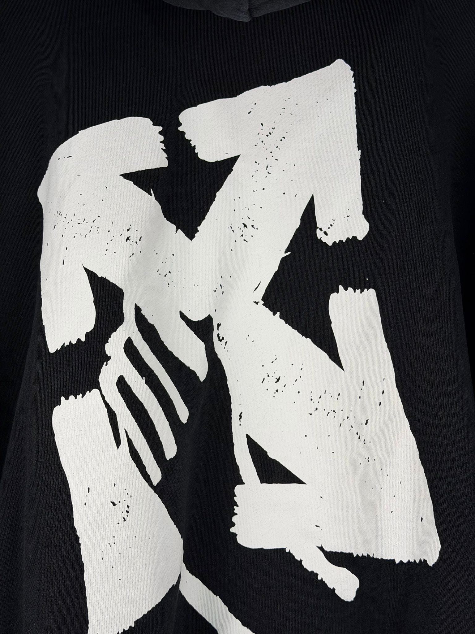 felpa Off white Size XL nera e bianca